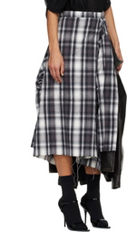 Maison MIHARA YASUHIRO Black & Gray Transform Coated Jacket Midi Skirt