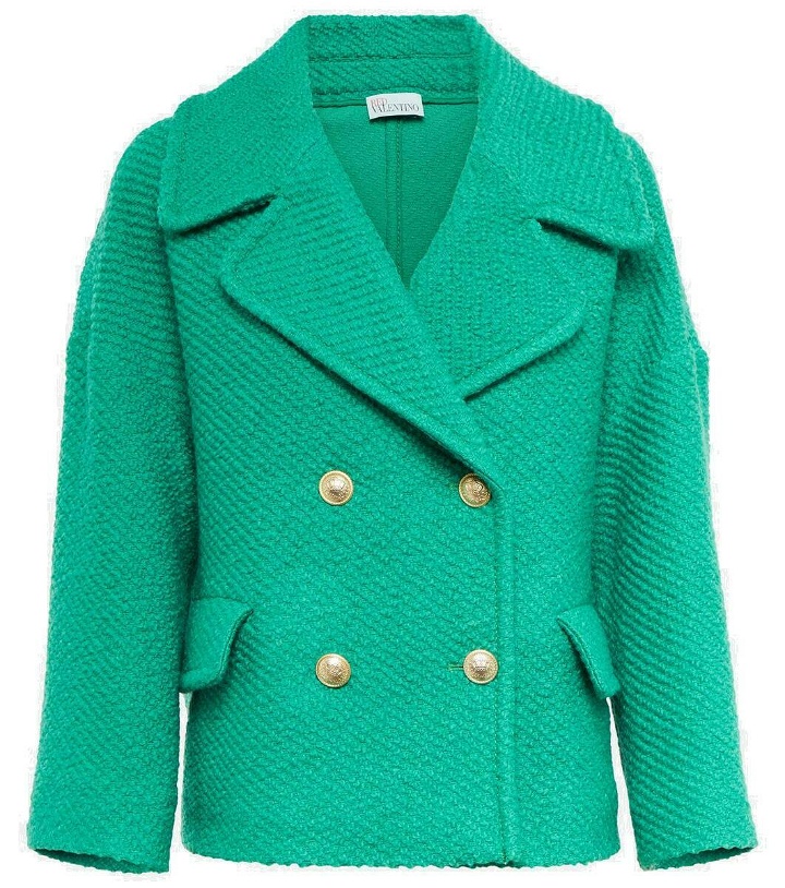 Photo: REDValentino Wool-blend bouclé jacket