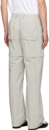 Helmut Lang Beige Convertible Cargo Pants