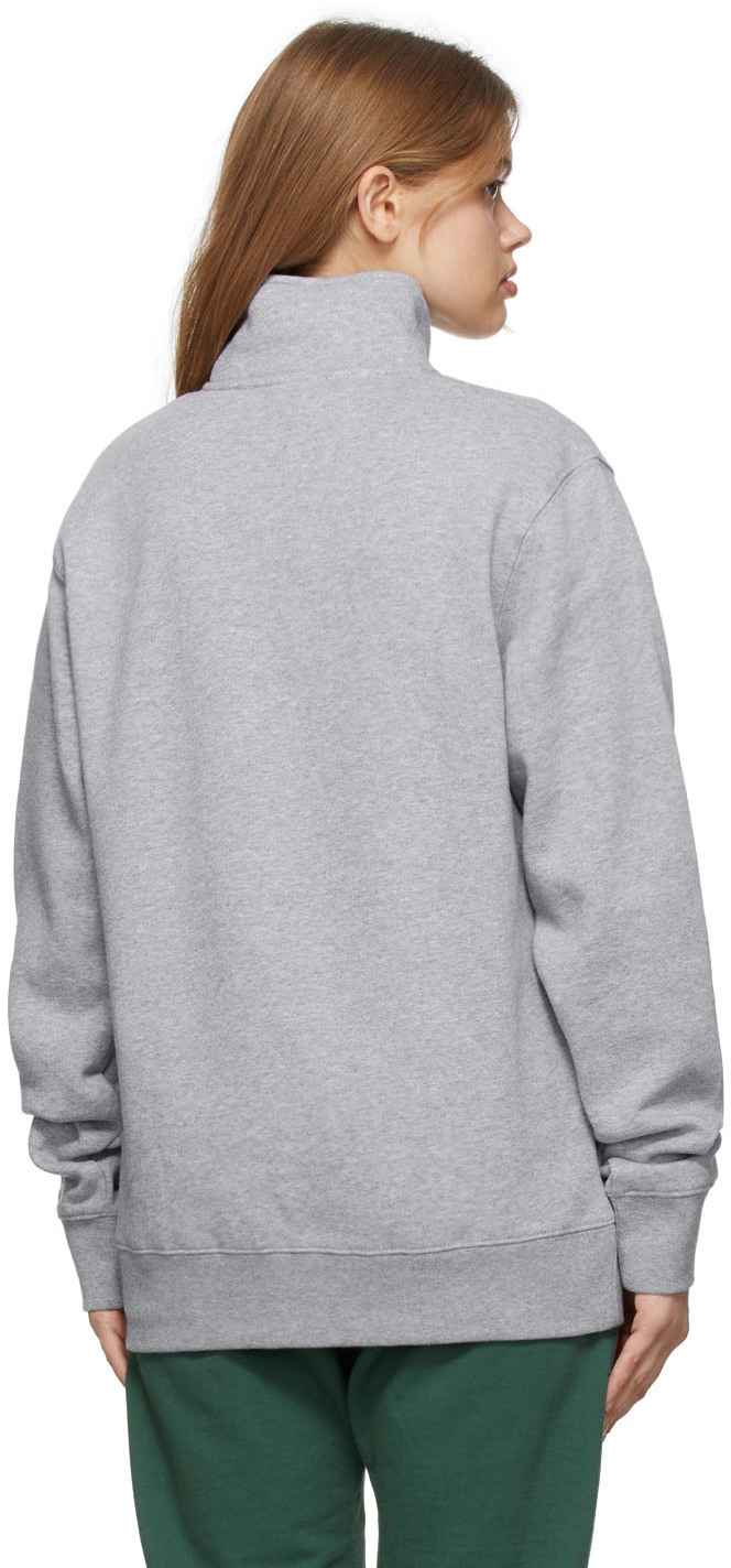 Museum of Peace & Quiet Grey Half-Zip Logo Sweatshirt