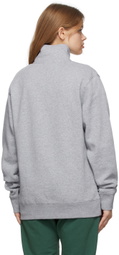 Museum of Peace & Quiet Grey Half-Zip Logo Sweatshirt