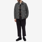 Universal Works Men's Wool Fleece Field Jacket in Grey Marl