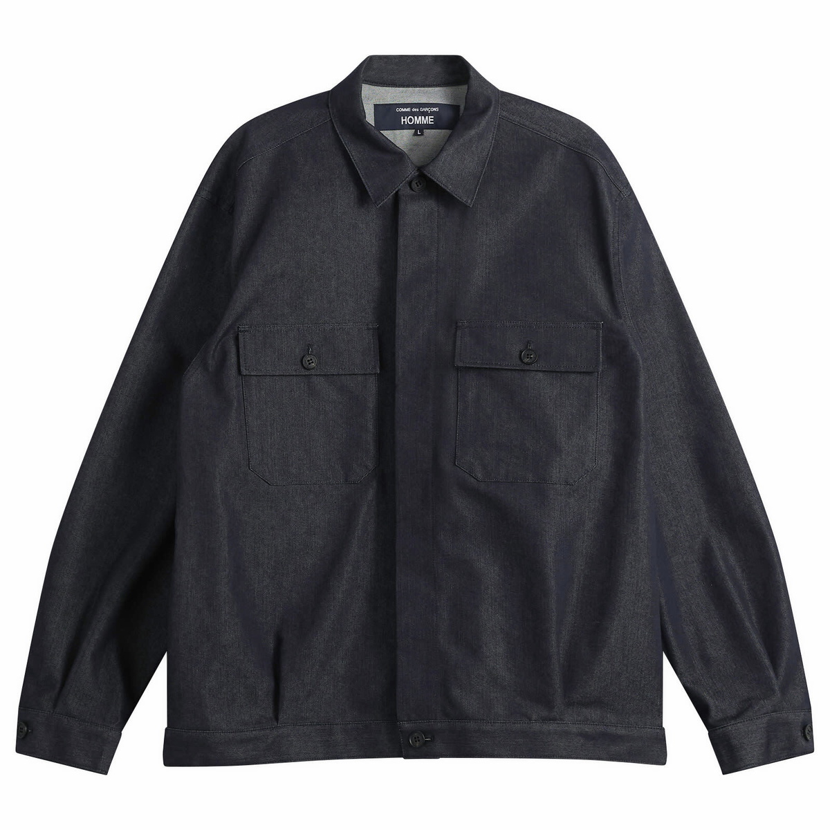 Comme des Garçons Homme Men's Denim Jacket in Navy White