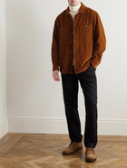 Mr P. - Garment-Dyed Cotton-Corduroy Shirt - Brown