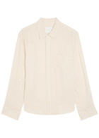 Citizens OF Humanity Kayla Shrunken Linen Shirt Beige