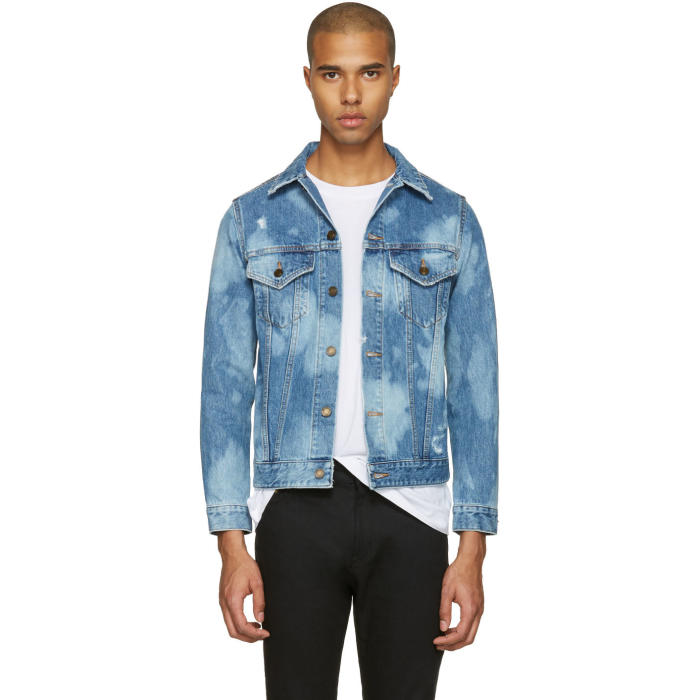 Photo: Saint Laurent Blue Denim Sweet Dreams Jacket