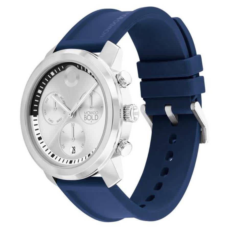 Movado Trend Propel Chronograph Quartz Silver Dial Mens Watch 3601048