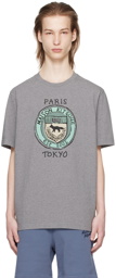 Maison Kitsuné Gray City Coins T-Shirt