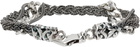 Emanuele Bicocchi Silver Chain Braided Bracelet