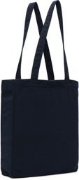 A.P.C. Navy Lou 'Rue Madame' Shopping Tote