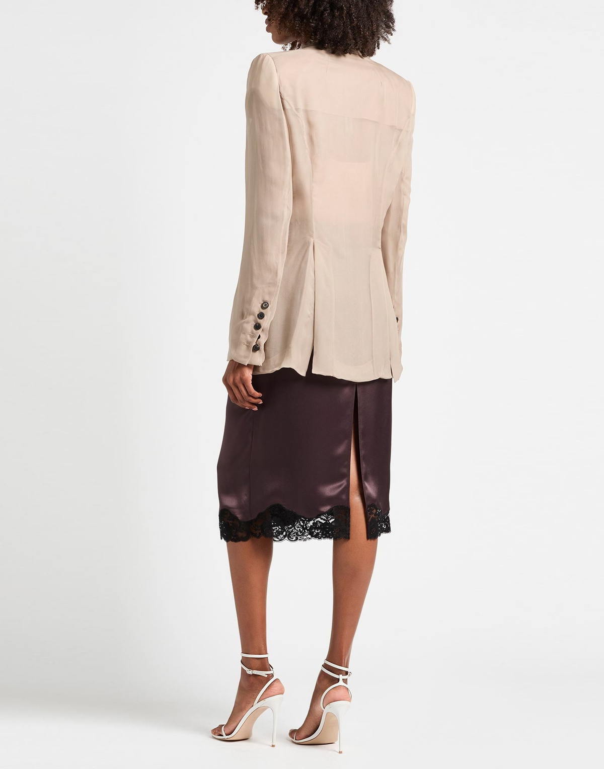 Rick Owens Womens Blazer Light brown