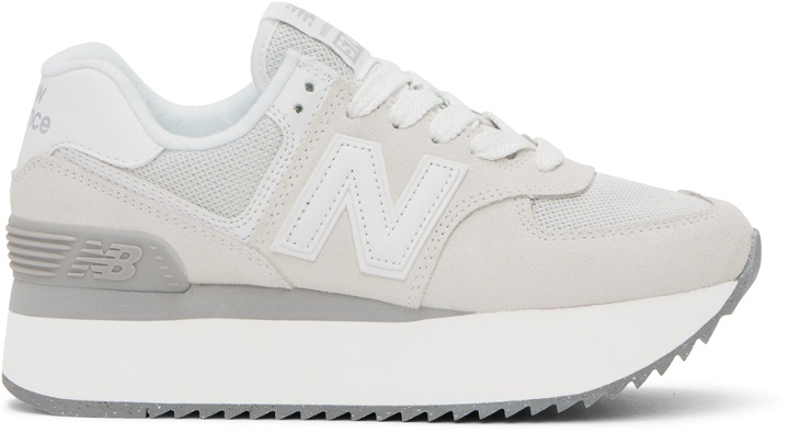 Photo: New Balance Off-White 574+ Sneakers