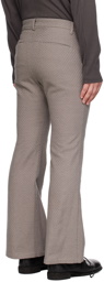 ATTACHMENT Gray Flared Trousers