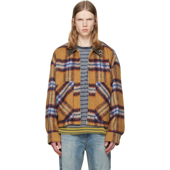 Photo: We11done Tan Camel Check Pattern Jacket