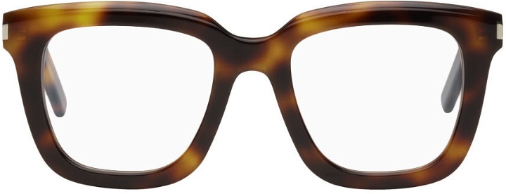 Photo: Saint Laurent Tortoiseshell Square Glasses