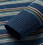 NN07 - Carlson Striped Knitted Sweater - Men - Storm blue
