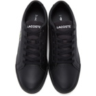 Lacoste Black Textured Challenge Sneakers