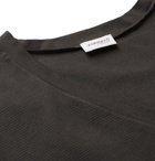 Zimmerli - Striped Stretch-Cotton T-Shirt - Men - Charcoal