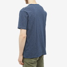 RRL Men's Stripe T-Shirt in Indigo Multi