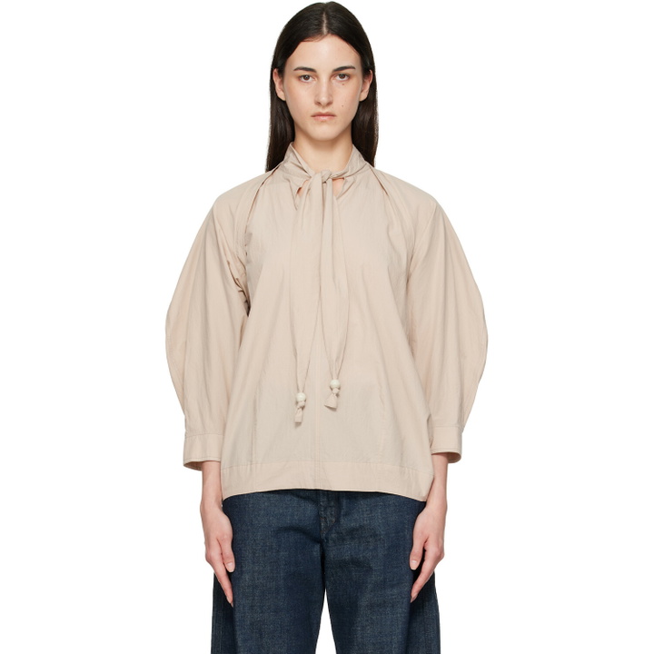 Photo: LEMAIRE Beige Scarf Blouse