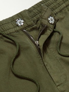 Folk - Tapered Cotton-Twill Drawstring Trousers - Green