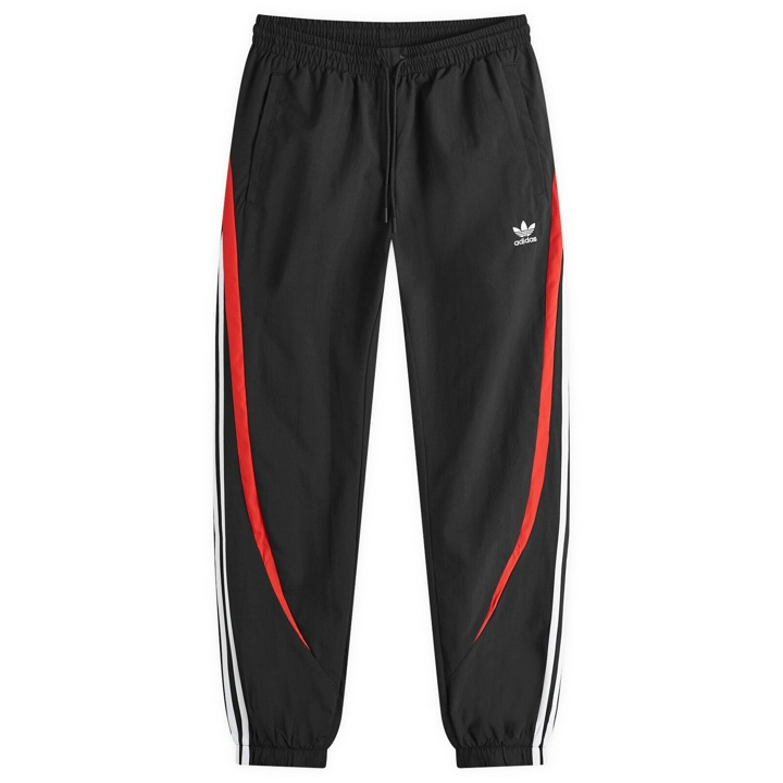 Photo: Adidas Men's Archive Pant in Black/Betrack Toper Scarlet