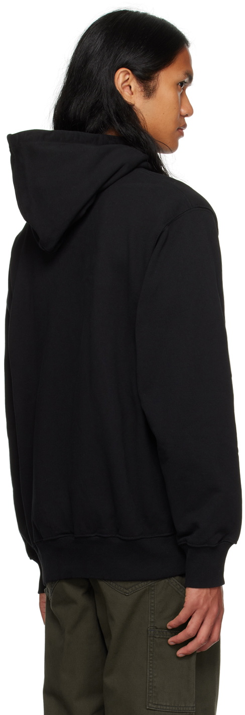thisisneverthat Black Embroidered Hoodie thisisneverthat