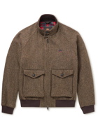 Baracuta - Noah G9 Herringbone Donegal Wool-Tweed Harrington Jacket - Brown