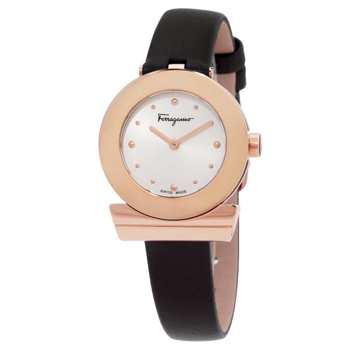 激安！Salvatore Ferragamo Gancino Bracelet Watch SFYA00421 Ferragamo Gancino Quartz Black Dial Ladies Watch SFYA00421