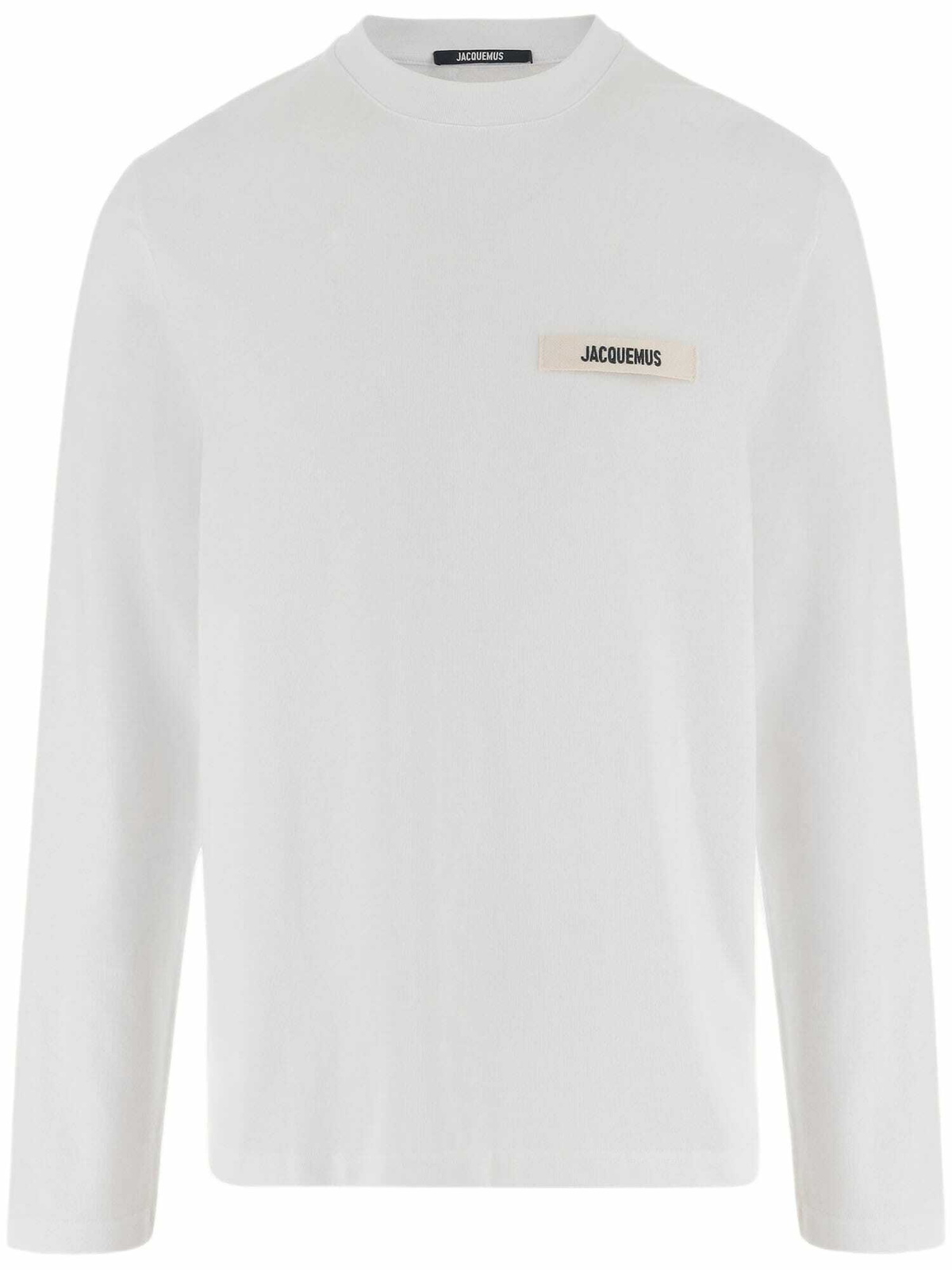 Jacquemus Men's Pavane Logo Long Sleeve T-Shirt in White