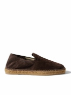 Castañer - Parker Collapsible-Heel Suede Loafers - Brown