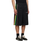 Palm Angels Black Classic Logo Vintage Track Shorts