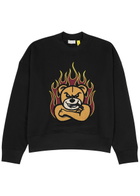 Moncler Genius 8 Moncler Palm Angels Logo Cotton Sweatshirt Black