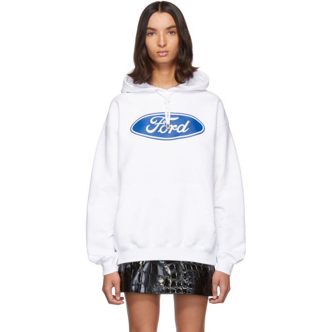 Photo: Versace White Ford Edition Sports Hoodie