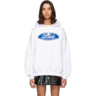 Versace White Ford Edition Sports Hoodie