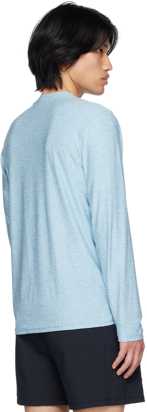 Outdoor Voices Blue Crewneck Long Sleeve T-Shirt