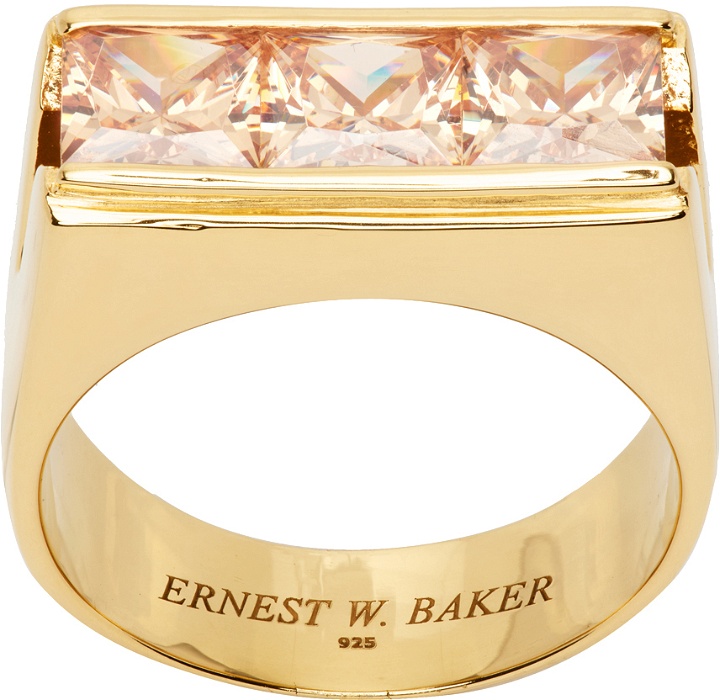 Photo: Ernest W. Baker Gold Three Stone Ring