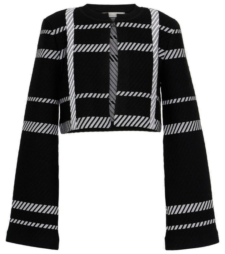 Photo: Dorothee Schumacher Check Challenge cropped cardigan