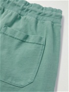 Aspesi - Straight-Leg Cotton-Jersey Drawstring Bermuda Shorts - Blue