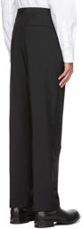 Valentino Black Mohair & Wool Trousers