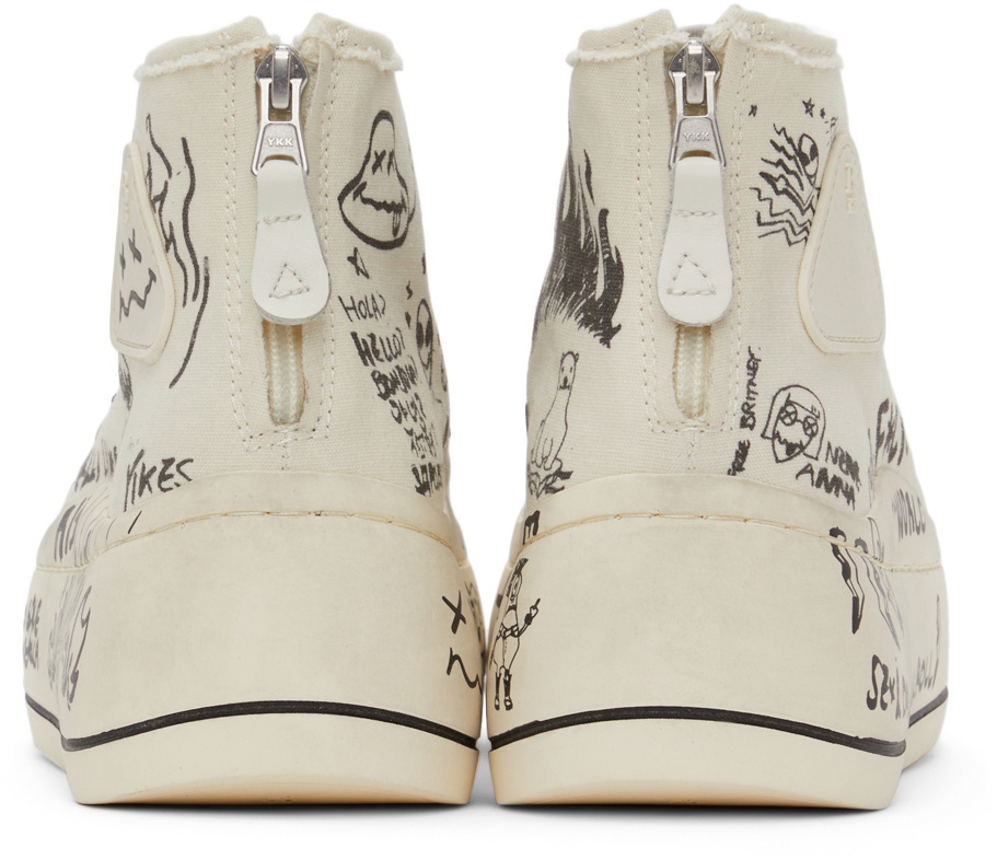 R13 オフホワイト　Double Grommet  スニーカー R13 Off-White Double Grommet Kurt Sneakers R13