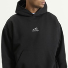 Balenciaga Men's Logo Regular Fit Hoodie in Black