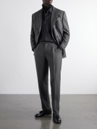 Thom Sweeney - Tapered Pleated Wool-Twill Suit Trousers - Gray