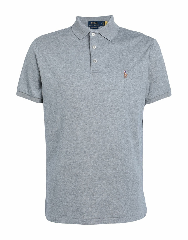 Photo: Polo Ralph Lauren Custom Slim Fit Soft Cotton Polo Shirt Mens Polo shirt in Grey