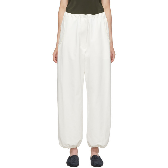 The Row White Attie Trousers The Row