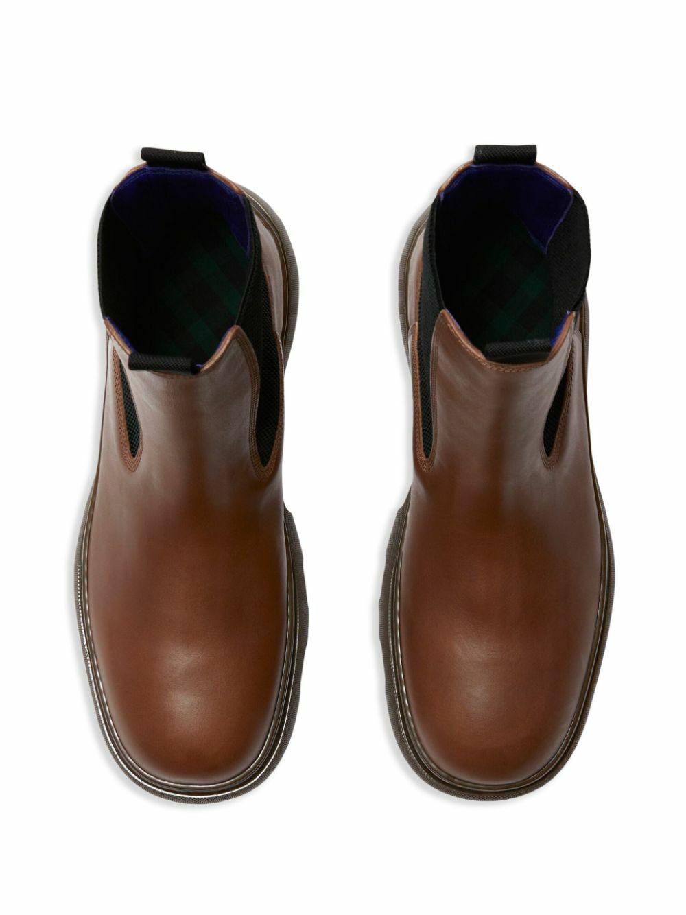 Burberry Brown Creeper Leather Chelsea Boots