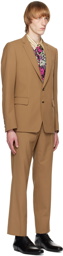Dries Van Noten Brown Slim-Fit Suit