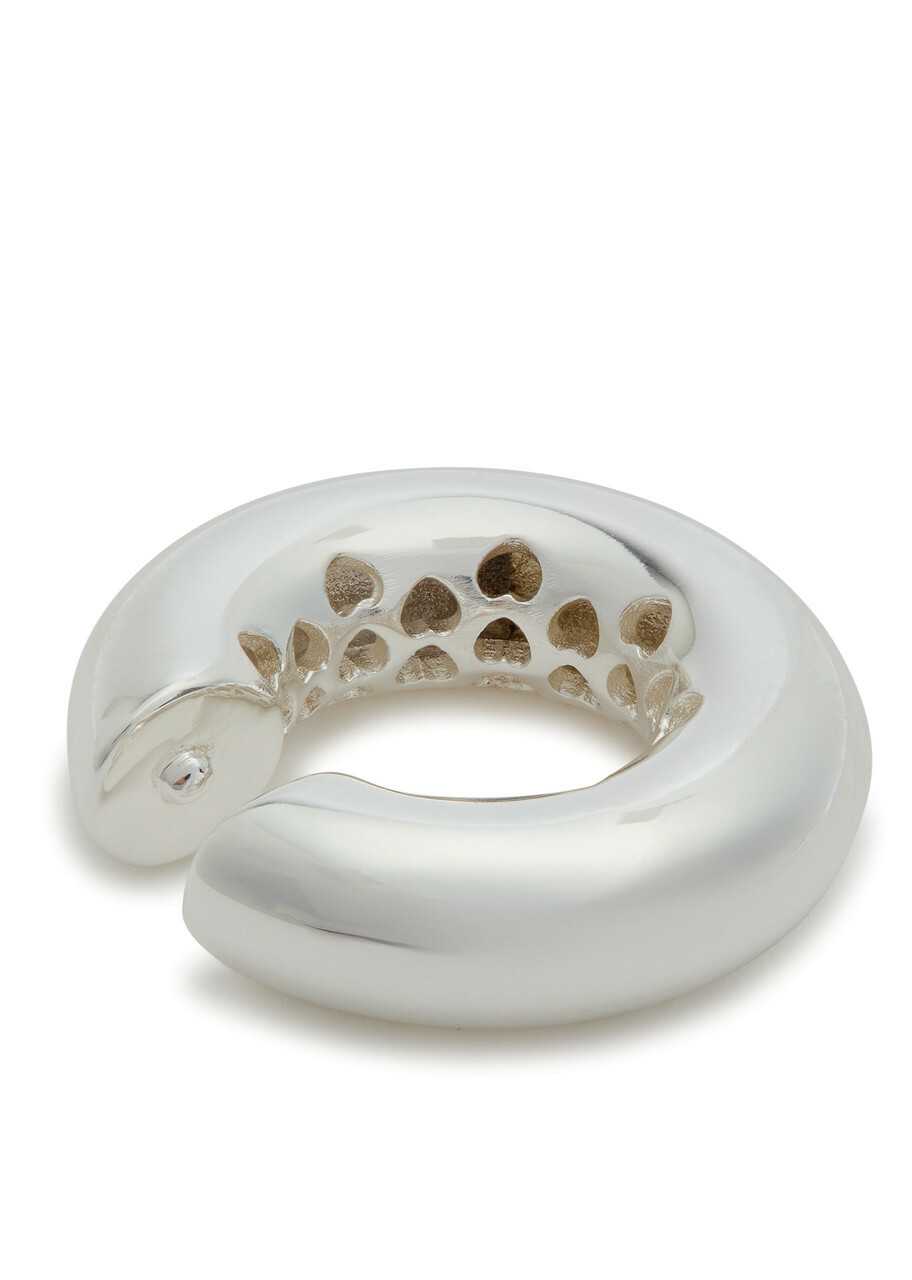 Timeless Pearly Sterling Silver ear Cuff - One Size
