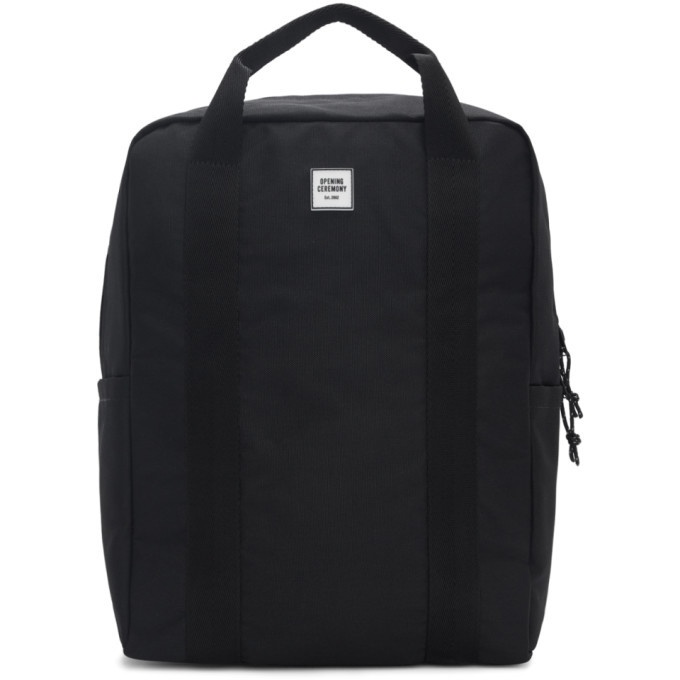Photo: Opening Ceremony Black Logo Tote Backpack