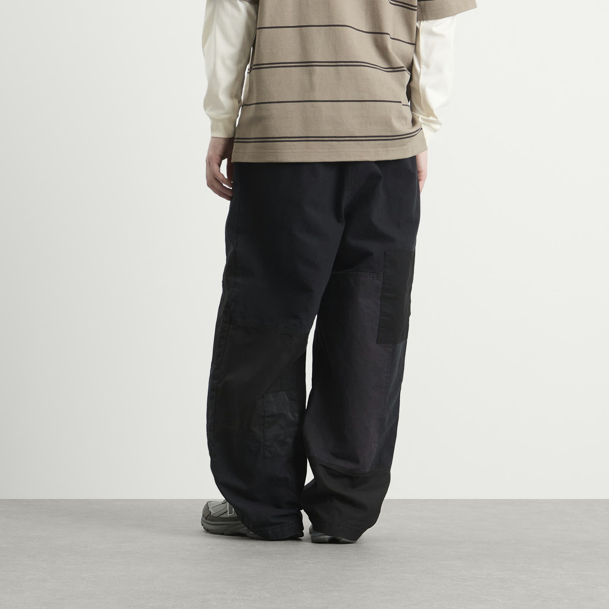 Comme des Garçons Homme Men's Cargo Pants in Black Mix